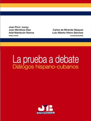 cover image of La prueba a debate